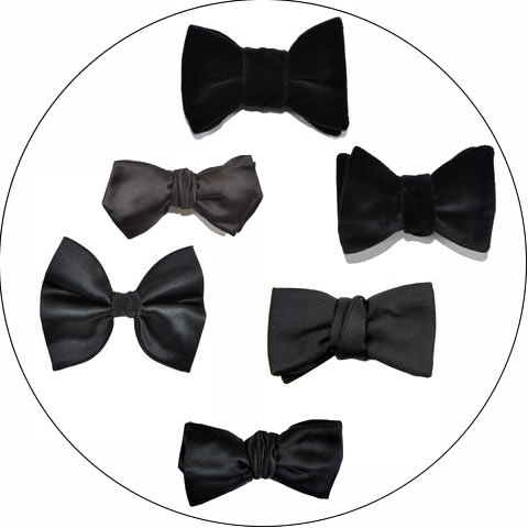 Formal Black Bow Ties