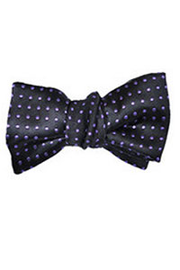 bowtie black mogador silk