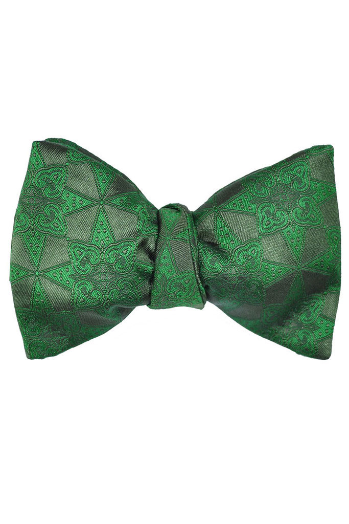 bowtie black mogador silk